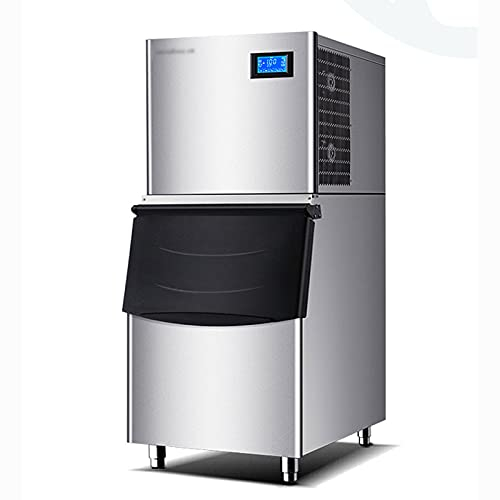 Machine à glaçons de comptoir Machine à glaçons commerciale 440 lb toutes les 24 heures Capacité de stockage de 331 lb en acier inoxydable Idéale for les hôtels, les restaurants, les bars, comprend de