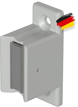 BAUHELD® Support de manivelle pour tige de manivelle [fabriqué en Allemagne] – Support mural pour manivelle de volet roulant de 12 à 17 mm de diamètre [1 pièce] – Support avec poignée magnétique –