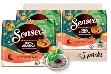 Senseo Pads Premium Selektion, 5 x 16 Getränke, 80 Kaffeepads