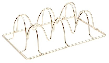 DOITOOL Rejilla De Hierro Dorada Para Huevos Porta Huevos De Alambre Soporte Metálico Para Refrigerador Cocina y Comedor Almacenamiento Seguro y Práctico