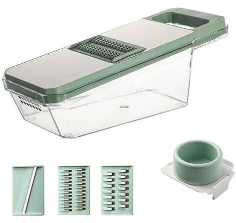Mandoline 3 en 1 - Râpe à légumes - Tranche fine - Râpe pour légumes - Râpe à légumes - Râpe de cuisine - Gadgets de cuisine - C