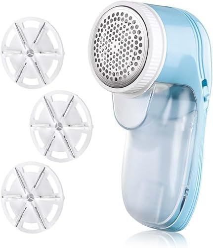 Electric Lint Remover Fabric Shaver, USB Rechargeable Bobble Remover for Clothes Debobbler Sweater Shaver Lint Roller Wool Defuzzer Fluff Remover for Clothes Carpet(3 Blades Included)