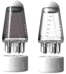 ARFUKA 2 Stück Haaröl Applikatoren 6ml Wurzelkamm-Applikatorflaschen & Kopfmassagebürste Präziser Öl- und Serum-Auftrag für Kopfhautpflege, Ätherische Öle & Haarbehandlung