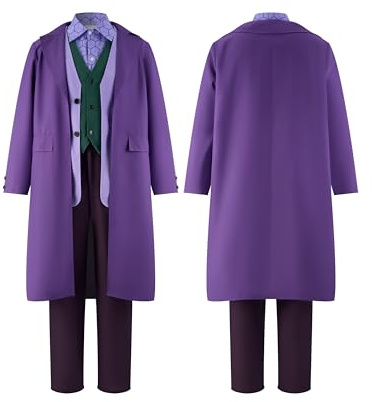 Spooktacular Creations Disfraz de villano cómico hombre, morado, para Halloween, para fiestas de cosplay (XXL)