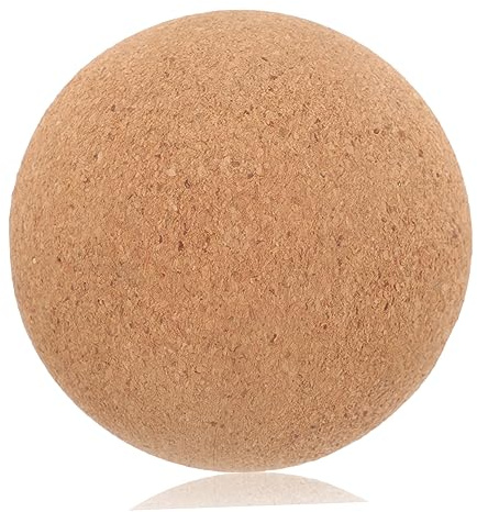 Abaodam Massageball aus Kork für Rücken und Nacken Leichter Yoga Faszienball mit Komfortabler Massagefunktion für Fitness und Entspannung im Fitnessstudio
