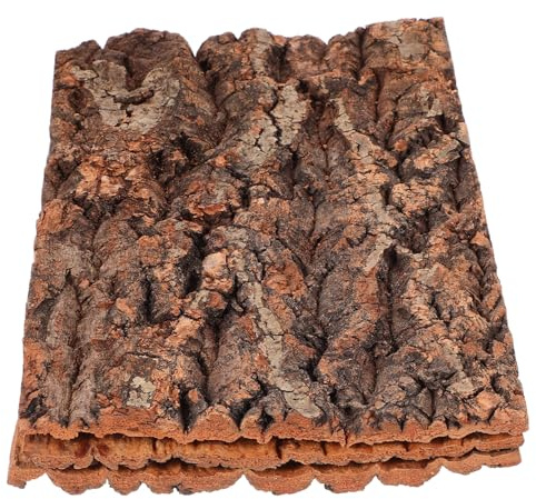 BAZEITFLOW Décoration Habitat Reptiles Amphibiens Écorce d'arbre Réaliste 3pcs pour Terrarium, Plateforme de Repos Naturelle pour Reptiles et Amphibiens