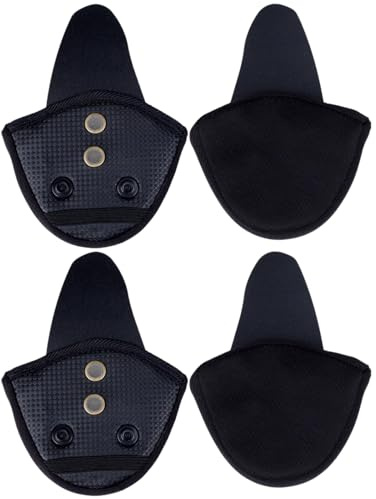 Half Helmet Ear Pads - 2 Pair Bike Helmet Speaker Pockets | 1/2Helmet EarCover | Full Coverage Muffs for Reduce Wind Noise and Keep Warm in Cold | Ear Warmer Wind Blocker for Biking and Cycling