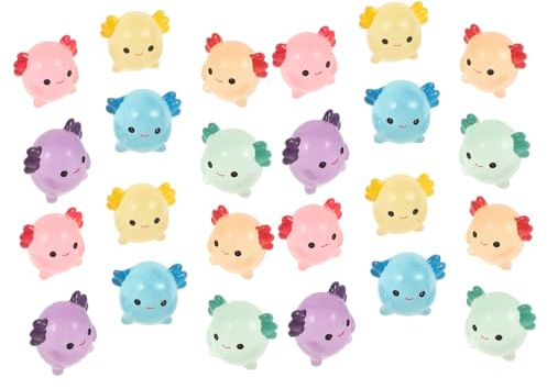 SKISUNO 30 Pièces Figurines Miniatures Animaux Lumineux Résine Décoration Jardin Forêt Colorées Décor DIY Original
