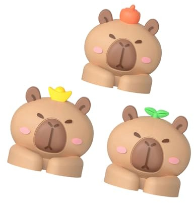 3Pcs Cartoon Animal Cable Holder Clip Adhesive Management Clip Charging Cord Wire Organiser Clips for Home Office Organiser Desk