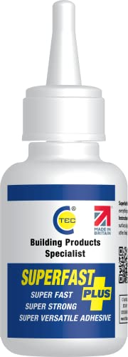 SFP Superfast Plus - Pegamento superadhesivo para metal, goma y vidrio - Superpegamento de reparación de alta resistencia - Multiuso - Adhesivo transparente - 20 ml