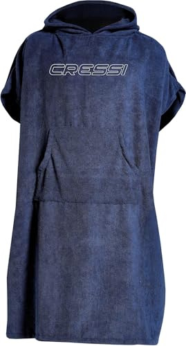 PONCHO ROBE UNISEX M/L 85X110CM BLUE NAVY