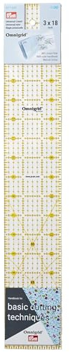 Prym 611646 linjal 3 x 18 tum, transparent