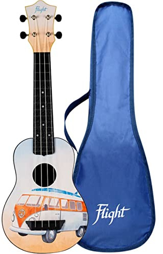 Flight Ukeleles TUS25 Bus Travel Sopran-Ukulele, Einheitsgröße, mehrfarbig