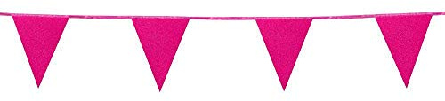 Boland - Glitter Bunting, 1 Piece, Length 600 cm, Flag Chain, Hanging Decoration, Garland, Theme Party, Carnival, Birthday, Wedding, Anniversary, Garden Party, Baby Shower, Nursery