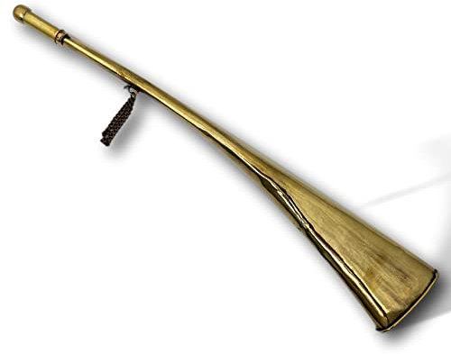 aubaho Maritim Nebelhorn Signalhorn Horn Messing Fanfare Boot Bootshorn Schiffshorn 40cm Antik-Stil