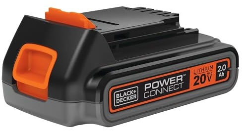BLACK+DECKER 20V MAX 2.0 Ah Lithium Ion Battery, Rechargeable Cordless Tool Battery Packs, Compatible with the 20V MAX BLACK + DECKER Battery Platform (LBXR2020APB)