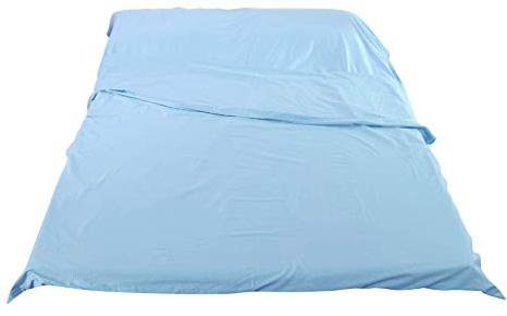 Tubayia Ultraleicht Hüttenschlafsack Inlett Schlafsack für Reisen, Hotel, Camping (Einfarbig - 120 x 210 cm)