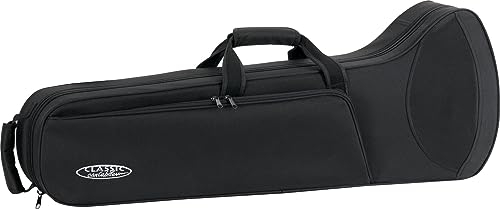 Classic Cantabile Leichtkoffer für Kinderposaune (Schülerposaune Koffer, Lightcase, Softcase für Zugposaunen, reiß- und wasserfestes Außengewebe, hochwertige Thermopolsterung, Maße: 89 x 31 x 33 cm)