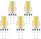 GY6.35 Ampoules LED 3W, AC/DC 10-30V Dimmable G6.35 LED 300LM, 5-pack (Color : Warm White 3000K)