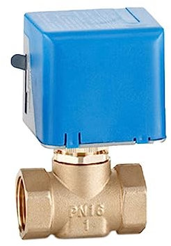 1 motorisierte elektrische Messing-Kugelventile 2-Draht AC220V Zwei-Wege-Absperrventil (Color : 220VAC, Size : 1 Inch)