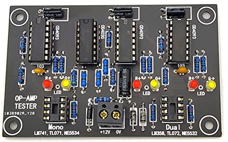 Griwiuiowe Amplificatore Operazionale Tester per Amplificatori Operazionali Amplificatore Operazionale Singolo Amplificatore Operazionale Doppio TL071 TL072 TL081 TL082
