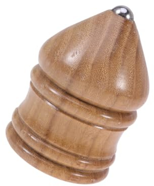 KONTONTY Holzkreisel DIY Für Junge Mädchen Aus Hochwertigem Ulmenholz Mit Feinmotorischem Training Braun Klassisches Spielzeug Kreativität