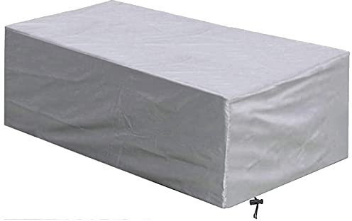 Wasserdichte, robuste Abdeckung für Gartenmöbel, 90 x 90 x 90 cm, für rechteckige Tische und Stühle, winddicht und UV-beständig