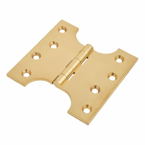 Charnières parlementaires en laiton massif avec finition en laiton poli, permet à la porte de se projeter sur des architraves, des rails de Dado, des panneaux de fenêtre ou des tuyaux de descente 102