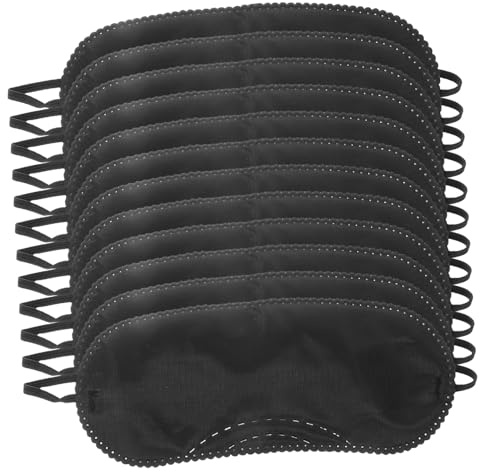 ERINGOGO 12pezzi Maschere Per Occhi Morbide e Traspiranti Con Cinturino Elastico Per Giochi Di Gruppo Feste e Viaggi Benda Comfortevole Per King e Favor Accessori Immersivi Per Eventi