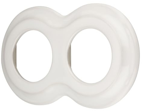 Porcelana Retro Curve Marco de 2 vías, serie PR1, color blanco