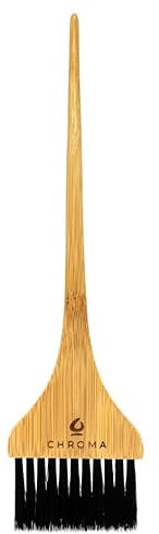 Pincel Aplicador de Tinte Capilar Vegano de Bambú Natural | Punta Fina para Aplicación Precisa de Tintes y Mascarillas | 22,5x6 cm | Tintes Chroma