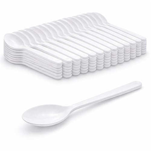 Pack Cucharillas Rutilizables - Envio 24 h - Reutilizable - Alta Resistencia, Cubiertos Reusable para Cumpleaños, Picnics, Fiestas, Buffets, Bodas, Catering, Barbacoas. (200, Cucharillas)