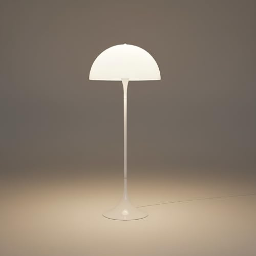 B·LED BARCELONA LED Stehlampe Design PALM mit 3 x E27 für Wohnzimmer, Schlafzimmer und Leseecke, Modern nordisch, geschwungene Linien, anpassbares Licht, stabile Basis, Weib