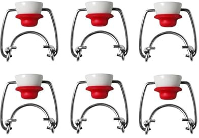 Bouchons À Bascule – Caoutchouc Acier Inoxydable 6 Pièces | Bouchsons Verre À Bascule | Bouchon Bière | Bouchons Réutilisables Pour Bouteilles Brassage Maison Usage Quotidien