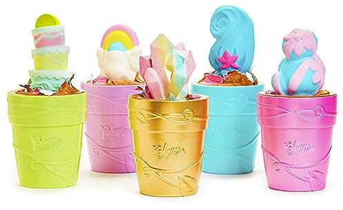 Tnfeeon Surprise Flowerpot Doll Water Activated Bloom Growth with 22 Random Collectibles for Young Enthusiasts Gardening Fun Educational Playtime Decorative Room Addition Ideal for (Colorful)