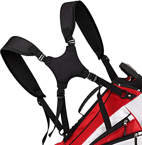 caiobob Golf Bag Straps, Universal Replacement Double Shoulder Single Shoulder Straps, Golf Bag Carry Strap