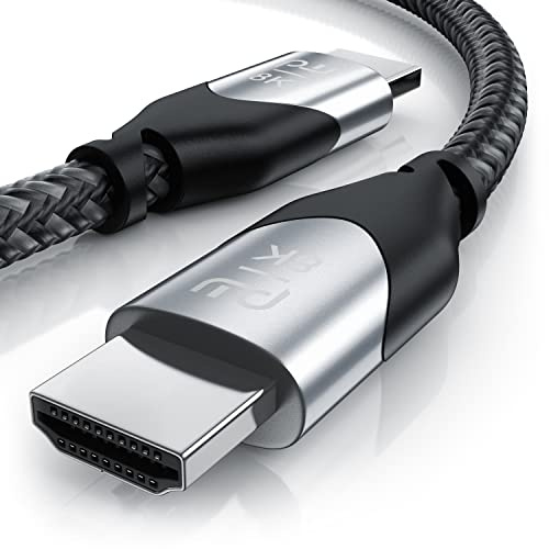 8k HDMI Kabel 2.1 - Ultra High Speed II - mit Ethernet – 1,5m (Meter) - 8K UHD II - 3D TV – eARC - HDR10+ - 4320 p - 120 Hz mit DSC - 7680 x 4320 – Nylonmantel - kompatibel zu Blu Ray PS4 PS5 Xbox