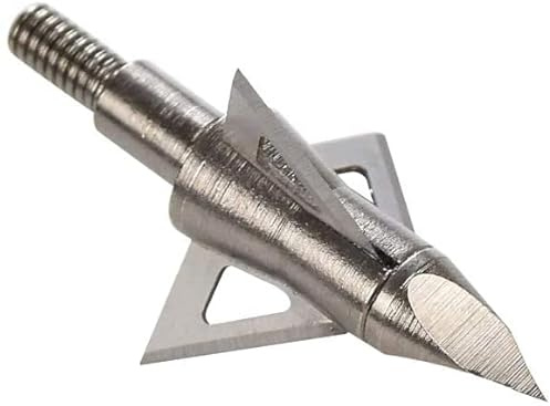 ELONG OUTDOOR Pointes Larges de tir à l'arc 100 125 Grain tête de flèche de Chasse à l'arc 3 Lames Fixes Paquet de 12 pour arbalètes flèches à Arc composé Classique