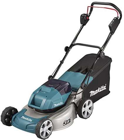 Makita DLM463PG4 Akku-Rasenmäher 2x18V / 6,0 Ah, 4 Akkus + Ladegerät
