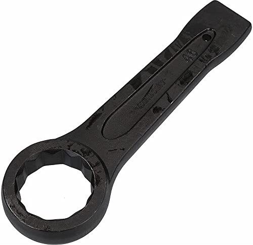 Boxonly 55MM Slogging Ring Spanner Striking Straight Handle Box End Wrench Metric Single