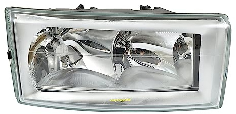 EASYSHOP24H Faro Fanale Proiettore Anteriore DX Destro Per Daily III s2000 da 2000 a 2005 H7 H1 Con Regolazione Elettrica Gruppo Ottico Luce Fanalino Lato Passeggero