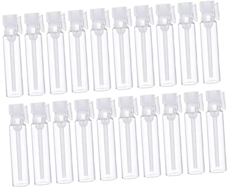 100 Piezas Botella De Aceite Esencial De Perfume Fragancia Decantar Botellas Botella De Perfume Transparente Botellas De Decantación De Fragancia Vidrio Colonia Líquido Viajar