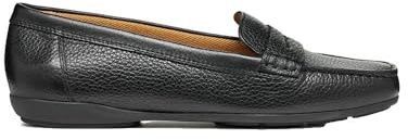 Geox D Annytah Moc A, loafers för kvinnor, svart, 37 EU