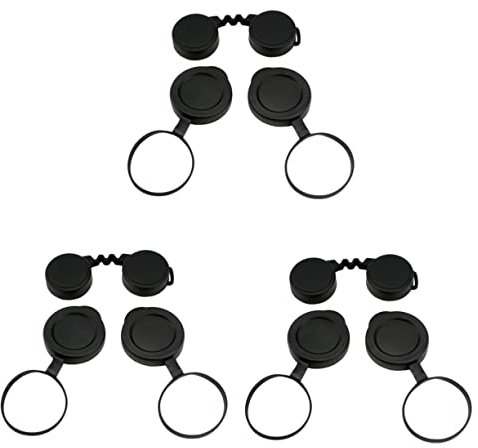 jojofuny 3sets Binocular Eye Guard Cap Objective Optics Protection Cover Rubber Cover for Astronomy Binoculars