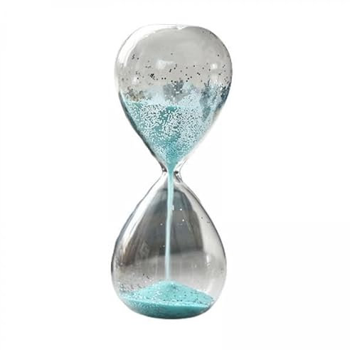 2 X Glitzer Sanduhr, Sanduhr, Sanduhr, Heim, Handgefertigt, Tischdekoration, Timer für Geburtstagsgeschenk, Familie, Kinder, 2 STK.