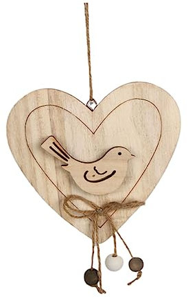 CORHAD Hängende Herzdekoration Aus Holz Herzförmige Holzanhänger Zum Aufhängen Holzhandwerk Für Party Hochzeit Zuhause Und Baumdeko s