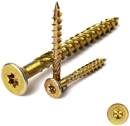 Spanplattenschrauben Senkkopf Holzschauben 6,0 x 50 mm-100 Stück Konstruktionsschrauben für den Holzbau Torx