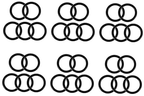 SOLUSTRE 100stücke Dichtungssortiment Gummi Dichtscheibe Dicht-o-ring Dichtungsmanschette Dichtring Set Reparaturzubehör Für Sanitär Haushaltsgeräte Und