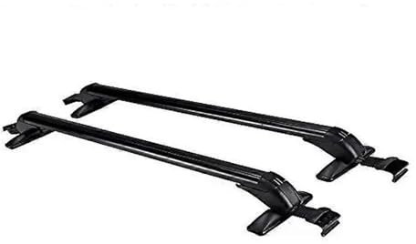 DQRG Portaequipajes Portaequipajes Universal para Techo Coche, Barra Transversal 100 Cm, Capacidad Carga 75 Kg, con Cerradura para Coches 4 O 5 Puertas. Barras Techo