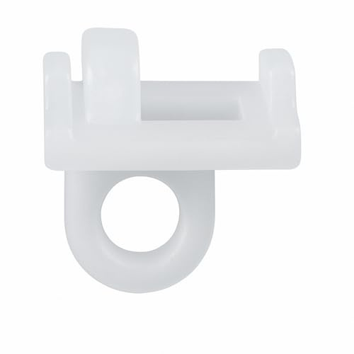 BN Gardinen Zwischenfeststeller für Gardinenschienen - 20 Stück - Stopper für gängige Alu-Schienen schmal mit 4 mm - passend für Gardinen- und Vorhangschienen mit Laufkanal